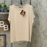 IMAN Women's City Chic Short Sleeve T-Shirt With Necklace
