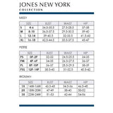 Jones New York Women's French Terry Skort White / Indigo Stripe Large