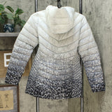 Dennis Basso Women's Water Resistant Ombre Quilted Jacket With Hood