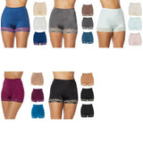 Rhonda Shear Women's 3 Pack Smooth Pin Up Panties with Lace Trim