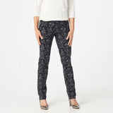 Isaac Mizrahi Live! Plus Tall 24/7 Stretch Damask Pants