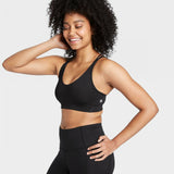 All In Motion Women's Medium Support Strappy Back Bra. G3ZRX-NoPads Large