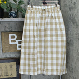Joan Rivers Women's Buffalo Check Midi Skirt