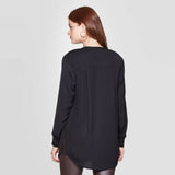 A New Day Women's Long Sleeve V-Neck Tunic Top