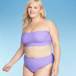 Xhilaration Women's Plus Size Longline Bandeau Bikini Top