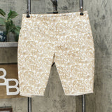 DG2 by Diane Gilman Pull On Bermuda Shorts Khaki Petite Large