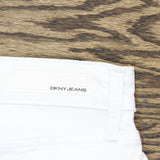 DKNY Jeans Women's Roll Cuff Denim Bermuda Shorts. 1386501 White 12