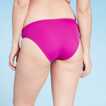 Shade & Shore Women's Ribbed Hipster Bikini Swim Bottom