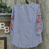 Isaac Mizrahi Live! Women's Gingham Top With Embroidery