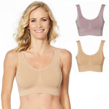 Rhonda Shear Plus Size 2 Pack Seamless Modal Bras