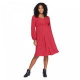 Isabel Maternity by Ingrid & Isabel Long Sleeve Smocked Jacquard Dress