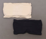 Rhonda Shear LOT OF 2 Underwire Bandeau Bra Removable Pads Light Nude/Black 3X