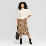 A New Day Women's Long Sleeve Turtleneck Rib Drapey Top
