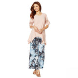 Nina Leonard Women's Dolman Sleeve Tunic Top With Uneven Hem