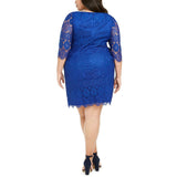 NWT Jessica Howard Womens Plus Size Lace Shift Dress. JH9W3415 22W