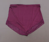 New Rhonda Shear Womens Smooth Pinup Brief With Lace Trim. 650181-1-NEW X-Large