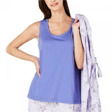 Charter Club Women's Knit Pajama Tank Top Shirt. 100037063 Purple Large
