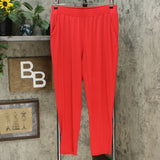 IMAN Women's Global Chic Ankle Pants With Pockets Red Large