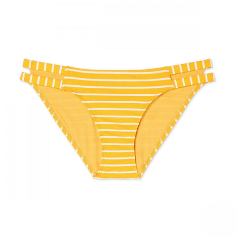 Xhilaration Women's Ribbed Side Tab Hipster Bikini Bottom