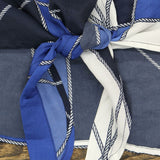 Charter Club Plus Size Nautical Roll Tab Button Tie Front Blouse