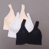 Rhonda Shear 3 Pack Jacquard Ahh Bras With Removable Pads Neutrals Medium