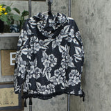 Dennis Basso Women's Floral Water Resistant Hooded Quilted Jacket
