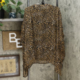 Nina Leonard Women's Printed Chiffon Kimono Tunic With Tank Top