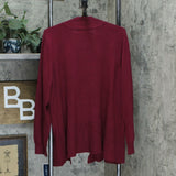 Karen Scott Plus Size Ribbed Open Front Cardigan Sweater