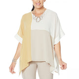 MarlaWynne WynneLayers Women's Colorblocked V-Neck Poncho