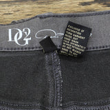 DG2 by Diane Gilman Virtual Stretch Metallic Side Stripe Skinny Jeans Gray 22PW