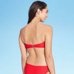 Kona Sol Women's Ribbed Bandeau Bikini Top