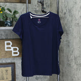 Isaac Mizrahi Live! Plus Size Essentials Pima Cotton Scoop T-Shirt