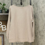 Denim & Co. Women's Active Long-Sleeve Knit Top With Keyhole Detail