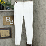 Style & Co Women's Curvy Fit Skinny Jeans Bright White 12 LONG