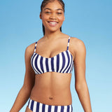 Shade & Shore Women's Light Ribbed Bralette Bikini Top