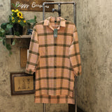 Wild Fable Women's Plaid Long Sleeve Oversized Flannel Button-Down Shirt