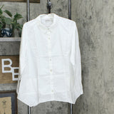 LOGO by Lori Goldstein Women's Poplin Button-Front Blouse