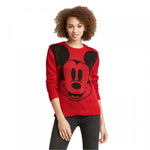Disney Women's Mickey Face Graphic Sweater