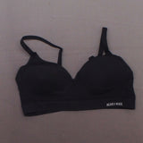 Nearly Nude Women's Seamless Comfortable Lounge Bra Black Small