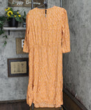 A New Day Women's Plus Size Leaf Print 3/4 Sleeve Tiered Dress 564648
