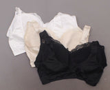 Rhonda Shear Plus Size 3 Pack Pin Up Bras Black/ Nude/ White 2X