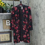 Susan Graver Petite Printed Novelty Knit Duster Cardigan & Tank Top