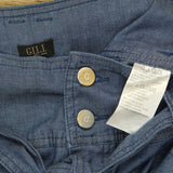 NWT G.I.L.I. Women's Wide Leg Chambray Denim Pants With Tie Waist. A354266 6