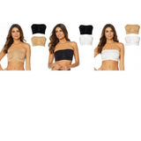 Rhonda Shear Plus Size 2 Pack Seamless Underwire Bandeau Bras