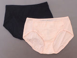 Rhonda Shear 2 Pack Women's Striped Mesh Brief Panties