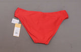Kona Sol Women's Mid Coverage Ribbed Tab Hipster Bikini Bottom