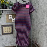 Isabel Maternity By Ingrid & Isabel T-Shirt Maternity Dress Navy / Orange L