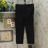 Hilary Radley Women's Built-In Tummy Control Panel Pull On Pants Black Large