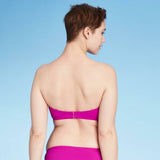 Shade & Shore Women's Ribbed Bandeau Bikini Top