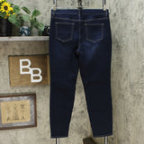 MOTTO Women's Stretch Denim 5 Pocket Girlfriend Jeans Midnight Wash 12